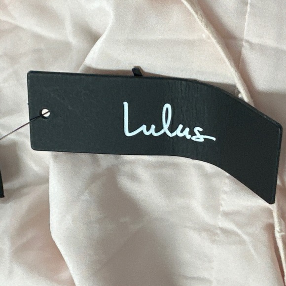 Lulus Made with Love Swiss Dot Cotton Wrap Dress Size 1X Peach Lined Cottagecore - Picture 8 of 10